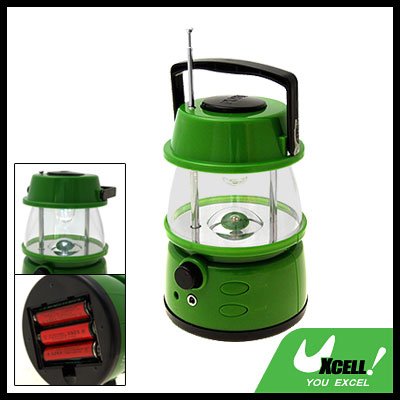 3LED Camping Lantern Light Lamp with Digital FM Radio