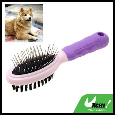 Purple Brush Pet Dog Grooming Shedding Brush