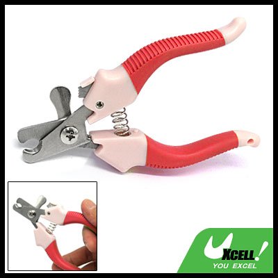 Red Small Pet Dog Doggie Grooming Nail Clippers Scissors