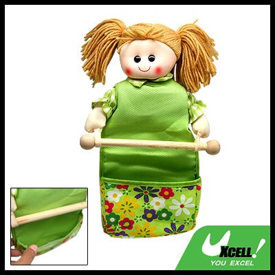 Lovely Doll Toilet Paper Tissue Towel Holder with Gadgets Holder