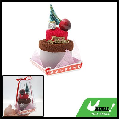 Elegant Christmas Tree Shaped Cotton Bathing Towel Facecloth