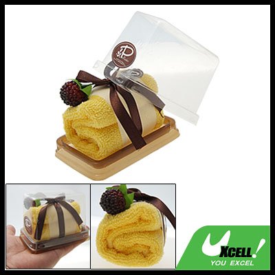 Yellow Shower Soft Cotton Towel Gift Cake Washcloth