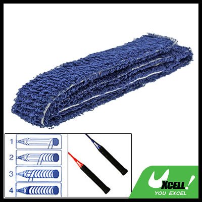 Blue Tennis Badminton Racquet Towel Towelling Grip
