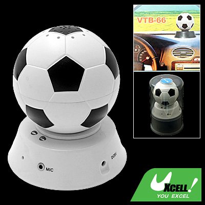Football Design Car bluetooth Handsfree Speaker Kit with Microphone