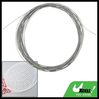 Nylon Fibre Slim Durable Gray Badminton Racket String Strap