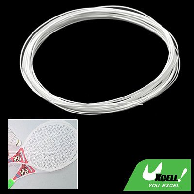 White Stamina Slim Fibre Nylon Badminton Racket String