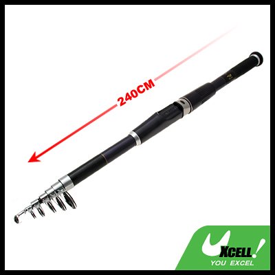 Mariner Stand Up Saltwater Bait Fishing Retractile Telescopic Rod-240cm