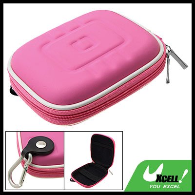 Portable GPS Carrying Case Bag Pink with Carabiner
