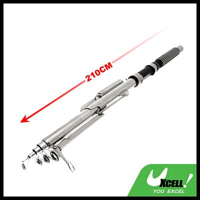 Heavy Duty Mariner Stand Up Saltwater Bait Retractable Telescopic Fishing Rod 2.1m