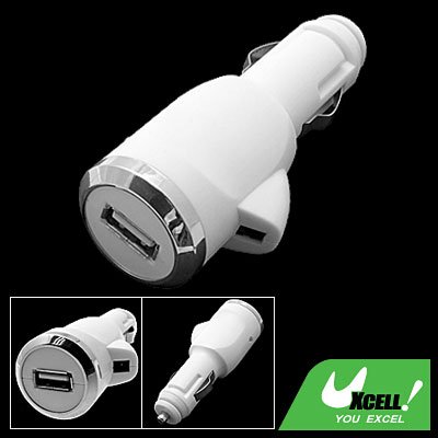 2 In 1 Travel USB Auto Car Charger Adapter for Phone & iPod
