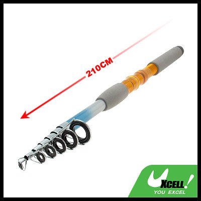 210cm Fishing Boat Rod Telescopic Baitcaster