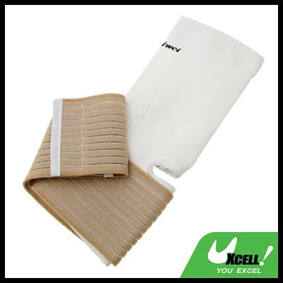 Sports Elastic Ankle Protector Band Pad Brace Supporter with Strap