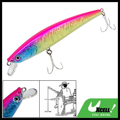 4.5 Inch Colorful Fish Lure Fishing Bait Tackle Hooks