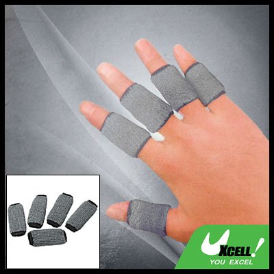Sports Finger Sleeve Support Protection Protector Gray