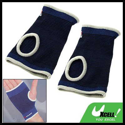 Sports Elastic Neoprene Wrist Palm Support Protector Blue