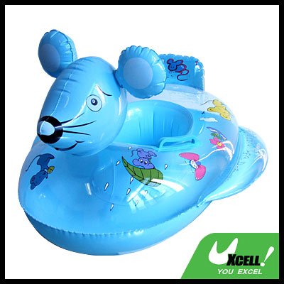 Inflatable Swimming Mouse Float Ring Boat for Kids
