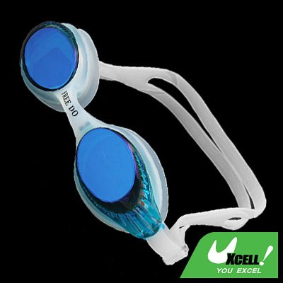 Blue Silicone Swimming Pool Swim Goggles Anti Fog