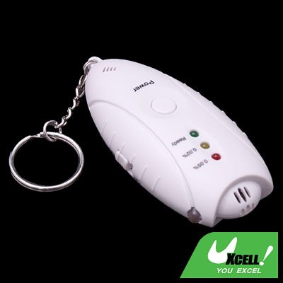 Digital Alcohol Breath Analyser Breathalyser Tester with Orange LED Light