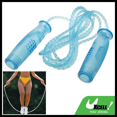 Crystal Blue Sports Exercise Training Plastic Jump Skipping Rope
