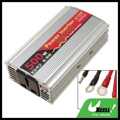 500W Car DC 12V to AC 220V + One USB2.0 Power Inverter