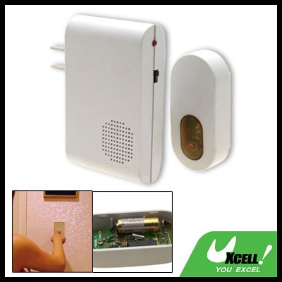 White Remote Control Wireless Cordless Doorbell Door Chime