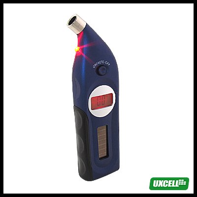 Solar Power LCD Digital Tire Tyre Gauge (CC-106A) - Blue