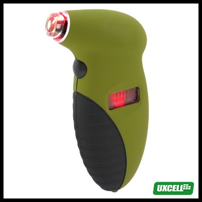 Electronic LCD Digital Tire Tyre Pressure Gauge PSI Kpa Bar (601)Army Green