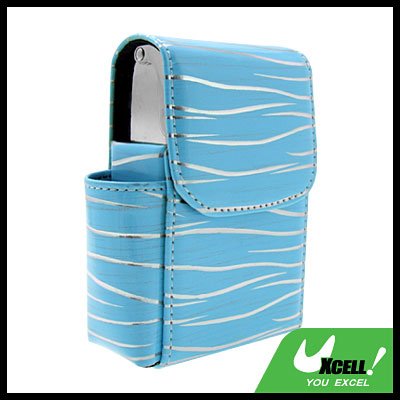Luxury Leather w/Metallic Holder Cigar Box Case