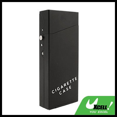 Nobby Lady's Aluminum Cigarette Case Box Holder Black
