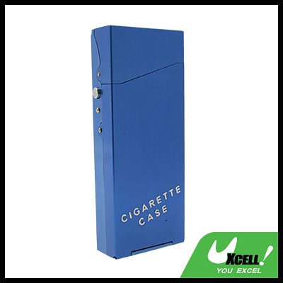 Nobby Lady's Auluminium Cigarette Case Box Holder Blue