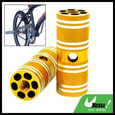 Golden Two Steel BMX Bike Bicycle 3/8" Axle Foot Pegs