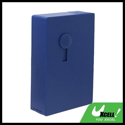 Blue Automatic Sliding 14 PCS Cigarette Case Box Holder