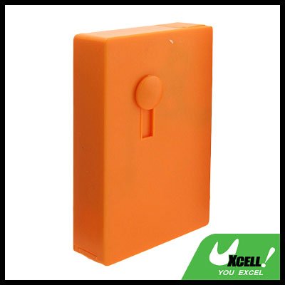 Orange Automatic Sliding Cigarette Case Box Holder