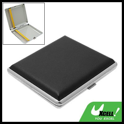 Leather Cigar Case Metal Holder