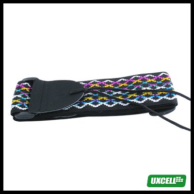 Durable Adjustable Guitar Strap - Criss Cross Colors