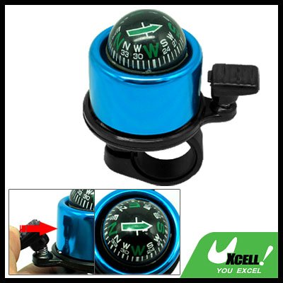 Fashion Blue Bike Bicycle Bell & Compass