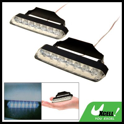 2 Pieces Glowing 7 LED Car Auto Light Lamp