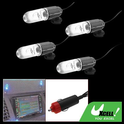 Car Auto Super Bright Interior Decorative Blue Light Lamp 12V (LX-834)