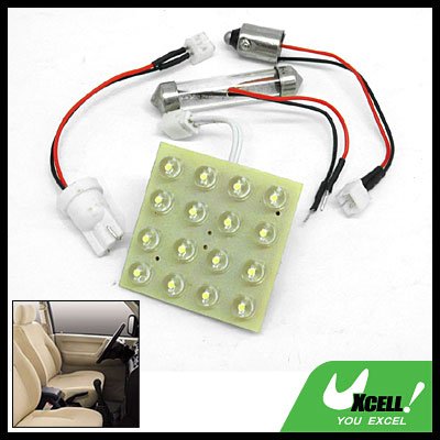 Car Auto Interior Dome Light Lamp Replacement 16 LED Bulbs