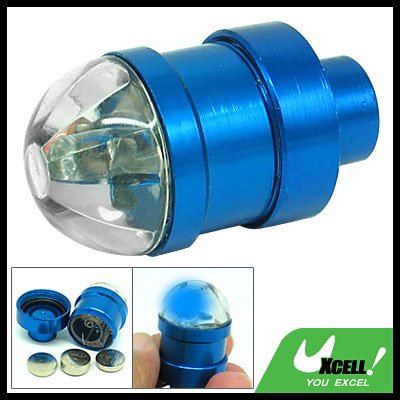 Blue Bike Car Tyre Valve Stem Cap LED Sensor Flash Light Lamp (XB-512)