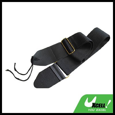 Durable Adjustable Guitar Strap - Black