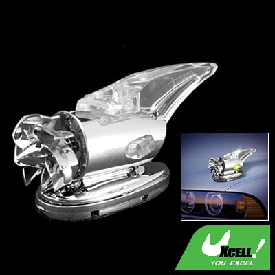 Mini Wind Powered Crystal Car Auto Colorful Light Lamp