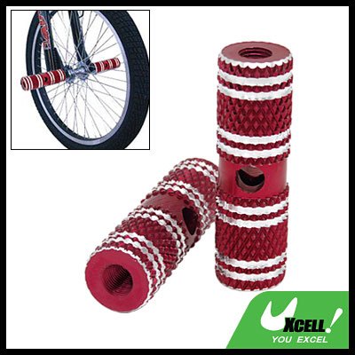 3/8" BMX Bicycle Bike Front Rear Axle Aluminum Foot Pegs