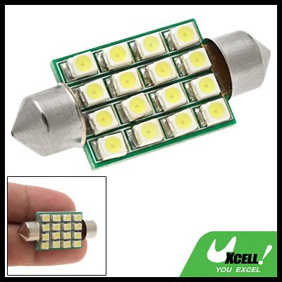 16-LED SMD Car Light Lighting System Bulb Lamp White