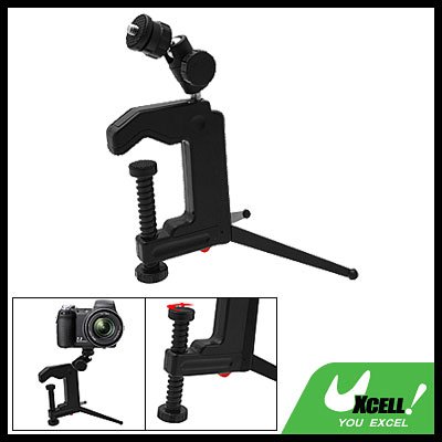 Mini Desktop Table Tabletop Swivel Camera Clamp Tripod