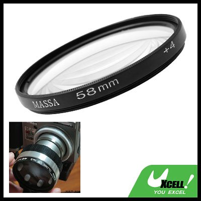 58mm +4 Close-up Attachment Lens f1000mm Filter for Nikon Canon Camera