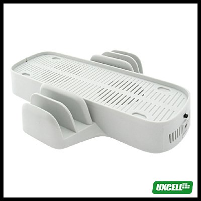 2 in 1 Game Disc Case Stand + Cooling Fan for XBox 360 (PG-8305B) - White