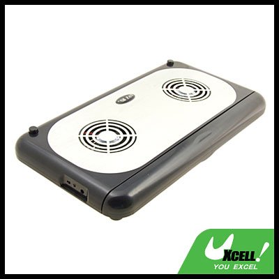 Wide-Screen Slim USB Notebook Laptop PC Cooler Cooling Flex 3 Fan Pad