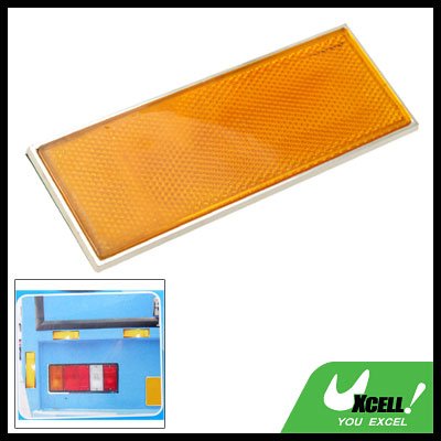Rectangle Car Auto Yellow Sticker Guard Reflector (HL-6075)