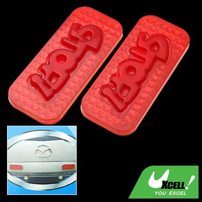 Rectangle Red Couple Motorcycle Car Reflector with Stop Sign (HL-6073)